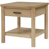 Bloomfield Night Stand Side Table in Natural Pine Wood
